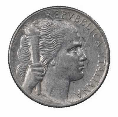 Raw 1949 R Italy 5 Lira Uncertified Ungraded Italian Coin - Image 1 of 4