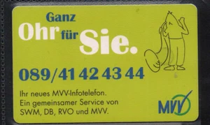 TKL043 - Telefonkarte R 14 12.98, Verkehrsverbund München, Auflage 150.000, leer - Bild 1 von 2