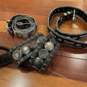 Lot Of 3 Heavy Vintage Men’s Belts Including NANNI - Picture 1 of 16