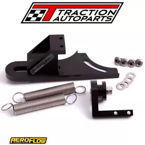 Aeroflow Throttle Return Spring Bracket 4150 Style Black Finish - Picture 1 of 2