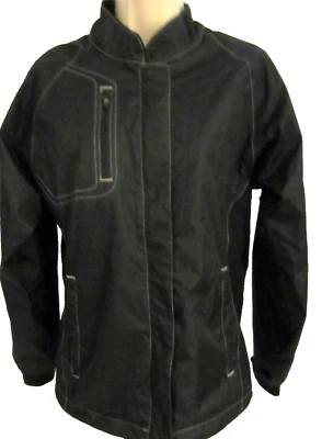 Sun Mountain Lightweight Golf Jacket Black Sz M Long Sleeve Pockets Womens WU7 - Image 1 of 4