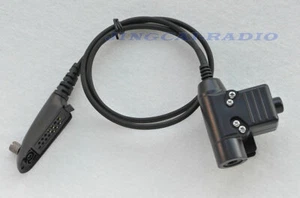 Z-Tactical U94 Headset Cable Adapter & PTT for Motorola radio GP328 GP340 GP360 - Picture 1 of 3