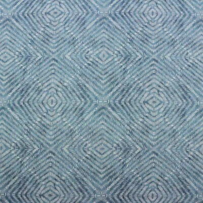 TELA GEOMÉTRICA AZUL DENIM PARAGON FIRTH LACEFIELD DESIGNS 6 YARDAS 55"W Foto 1 de 4