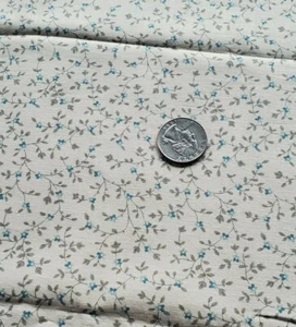 1/4 Yd Blue Small Flowers Windham Fabrics Quilting Sewing Fabric Country Floral - Picture 1 of 3