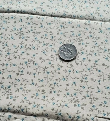 1/4 Yd Blue Small Flowers Windham Fabrics Quilting Sewing Fabric Country Floral - Image 1 of 3