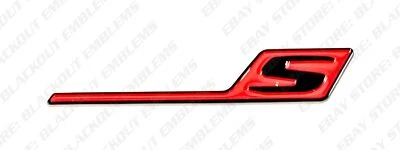 Black/Red Emblem Badge Letter New for Mercedes-Benz CLS63 S AMG 4Matic W218 - Image 1 of 4
