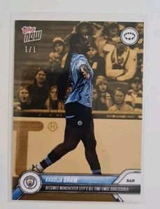 Topps NOW UWCL 2024-25 - Card 012 - Khadija Shaw - Manchester City - LIMITED 1/1 - Picture 1 of 1
