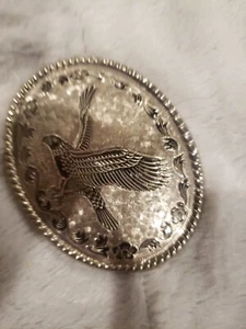American Bald Eagle Silver Western Belt Buckle - Picture 1 of 5