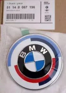 Badge Bootlid Trunk Genuine BMW 50th Anniversary 51148087196 74mm G20 G30 X2 - Picture 1 of 1