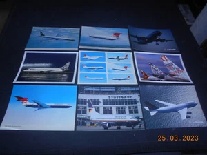 9 schöne Ansichtskarten Fotokarten mit Flugzeugen Lot 2 - Picture 1 of 3