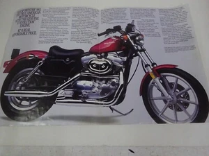 1986 Harley Davidson INTRO TO NEW 883 SPORTSTER MOTORCYLE FOLD-OPEN Pamphlet - Picture 1 of 8