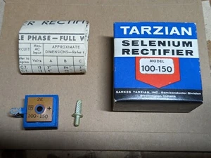 NOS Tarzian Rettificatore Selenio Modello 100-150 – 100-150mA 130VAC Scatola/Istruzioni - Foto 1 di 1