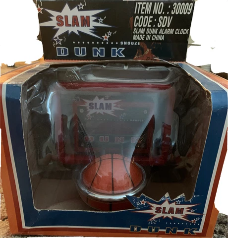 VINTAGE SEALED SLAM DUNK BASKETBALL Clock Cover