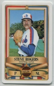 1982 Perma-Graphics All-Star Credit Card #15 Steve Rogers Montreal Expos - Picture 1 of 2