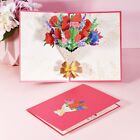 3D Flower Bouquet Greeting Cards Perfect Gift for Birthday and Mothers Day