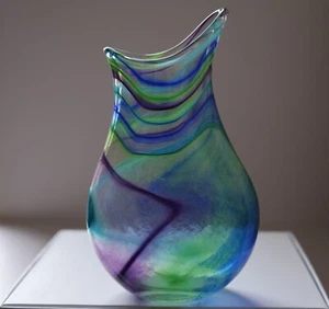 Signed Siddy Langley Art Glass Vase - multicoloured (1997) - Picture 1 of 3