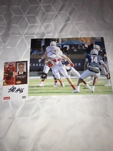 ¡Foto y tarjeta de fútbol americano 8x10 autografiada firmada por Harrison Bryant Florida Atlantic! - Imagen 1 de 2