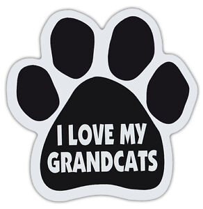 Cat Paw Shaped Magnets: I LOVE MY GRANDCATS | Cats, Gifts, Cars, Trucks
