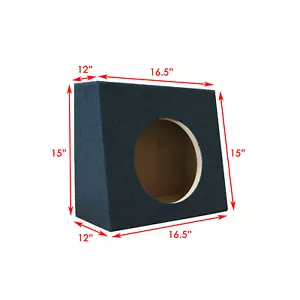 2x Subwoofer Woofer Speaker Enclosures 10" Dual Sealed Split Truck box 1" MDF - Picture 1 of 9