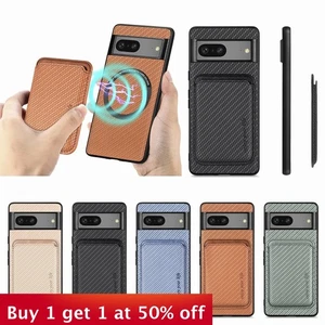 Para Google Pixel 10 9 8 Pro XL Clásico Teléfono Cubierta Magnética Portatarjetas Billetera - Imagen 1 de 10