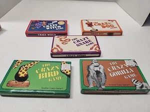 (5) Vintage “Crazy” Card Games, Snake, Witch, Dog, Gorilla, Bird - Picture 1 of 4