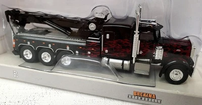 Camión de remolque Peterbilt 359 clásico de 4 ejes escala 1/87 Brekina nuevo negro Foto 1 de 4