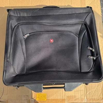 Swiss Gear Wheeled Rolling Garment Bag Luggage Black w/ Hanging Feature - Image 1 of 4