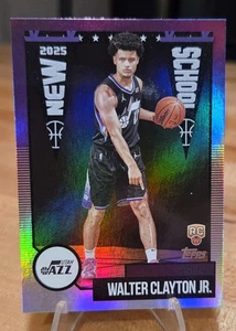 2025-26 Topps #NS-18 Walter Clayton Jr. New School Utah Jazz 🔥🔥🐸🐸 - Picture 1 of 4