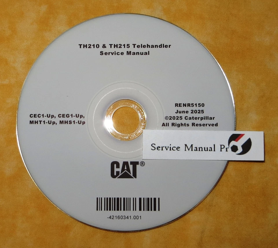 Manual de servicio de reparación de fábrica manipulador telescópico RENR2100 CAT TH210 TH215 CEC CEG MHT Foto 1 de 1