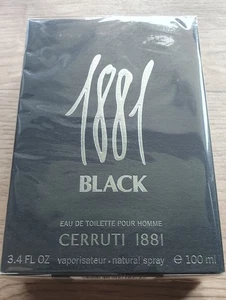 NEW CERRUTI 1881 BLACK 100 ML EAU DE TOILETTE PERFUM RARE SOLD OUT EVERYWHERE - Bild 1 von 8