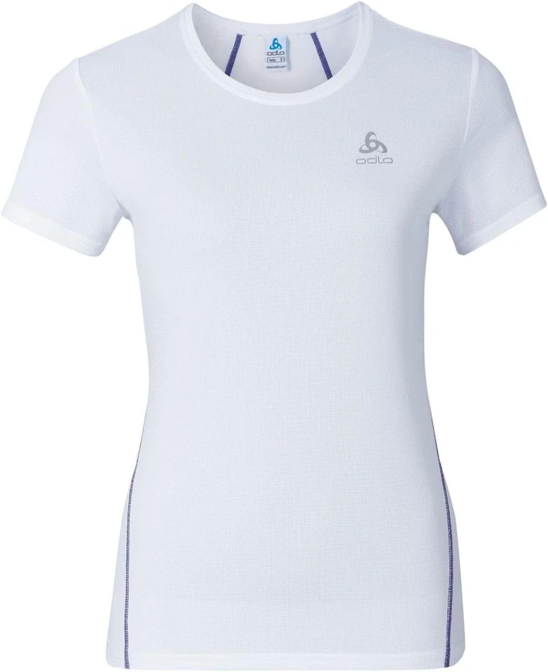 Camiseta Odlo para mujer, camisa de entrenamiento, s/s Shaila, blanca, S Foto 1 de 1
