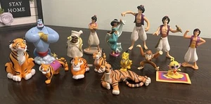 Disney Aladdin,jasmine, Abu MONKEY ,tiger PVC Figurine Lot 16 PCs - Picture 1 of 8
