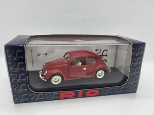 Rio 88 1:43 Scale Volkswagen Beetle 1948 Sedan Red - Picture 1 of 8