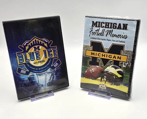 University of Michigan DVD 2-Pack – Blue Ice (Hockey) & Football Memories - Picture 1 of 10