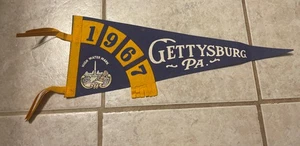 Gettysburg PA Vintage Felt Pennant 1967 High Water Mark 18” Long - Picture 1 of 7