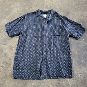 RON Chereskin Shirt Size XL Black All Over Casual Button Up Short Sleeve - Picture 1 of 9