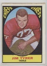 1969 Milton Bradley Win-A-Card Game 1967 Topps Football Jim Tyrer #68