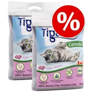2 x 12kg Tigerino Canada / Premium Cat Litter 24kg cat litter
