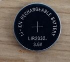 Batería Pila de Litio Recargable LIR2032 3.6V 40mAh Lithium Cell Button Battery