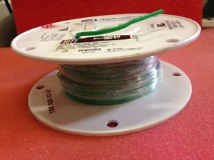 100 ft - ALPHA WIRE 3077 GR005 / 3077GR005 Hook-Up Wire, TC, 16 AWG Green *MA4 - Picture 1 of 2