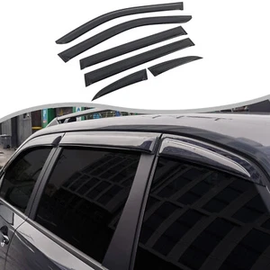 Window Visor Vent Shades Sun Rain Guard Black Fits Subaru Forester 2025+ - Picture 1 of 10