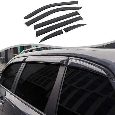 Window Visor Vent Shades Sun Rain Guard Black Fits Subaru Forester 2025+ - Image 1 of 4