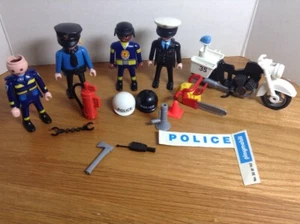 Konvolut Playmobil Figuren City Polizei Feuerwehr Zubehör  - Bild 1 von 7