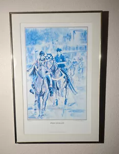 L. WILSON CLARK LITHOGRAPHIE POST PARADE PFERDERENNEN SIGNIERT LIMITIERT 206/550 - Bild 1 von 10
