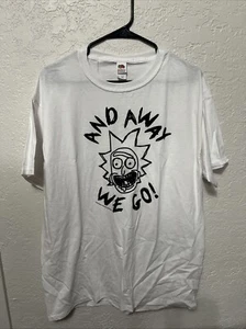 Fruit of the Loom HD Cotton Rick & Morty en’ large T-sirt - Picture 1 of 4