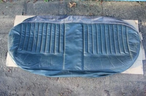 GENUINE MERCEDES-BENZ MB W124 REAR SEAT CUSHION COVERING LEATHER DARK GREEN OEM - Picture 1 of 12