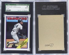 1988 O-Pee-Chee Blank Back Rickey Henderson #60 SGC Authentic HOF