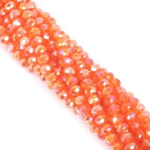 500pcs 100Pcs Faceted Crystal Rondelle Loose Spacer beads for jewelry making