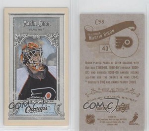 2008-09 Upper Deck Champ's 1923-24 Design Minis Brown Back Martin Biron #C98