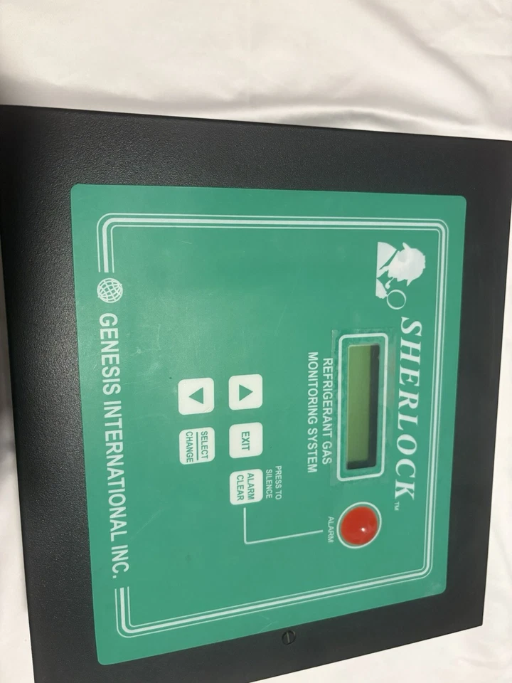 Sistema de monitoreo de gas refrigerante Genesis SHERLOCK 102 panel de control de alarma Foto 1 de 4